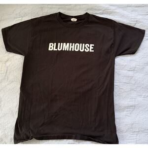 Blumhouse Black Logo Graphic Print T-Shirt Size M Mens Official Company Merch